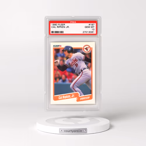 1990 Fleer #187 Cal Ripken Jr. (PSA 10 GEM MINT)