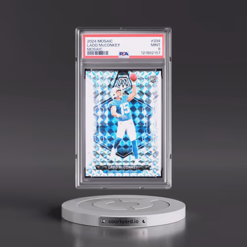 2024 Panini Mosaic #334 Ladd McConkey - Mosaic (PSA 9 MINT)