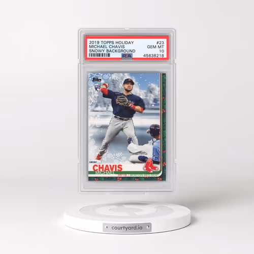 2019 Topps Holiday #23 Michael Chavis - Snowy Background (PSA 10 GEM MINT)