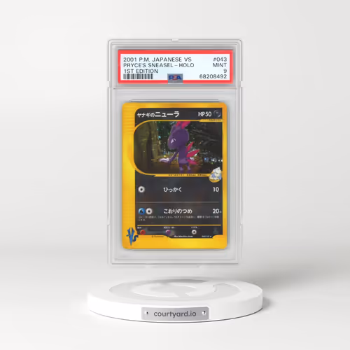 2001 Pokémon VS #043 Pryce's Sneasel - 1st Edition Holo (PSA 9 MINT)