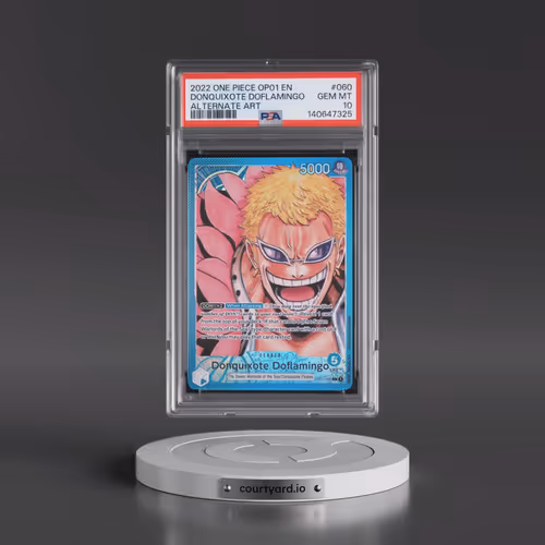 2022 One Piece OP01-Romance Dawn #060 Donquixote Doflamingo - Alternate Art (PSA 10 GEM MINT)