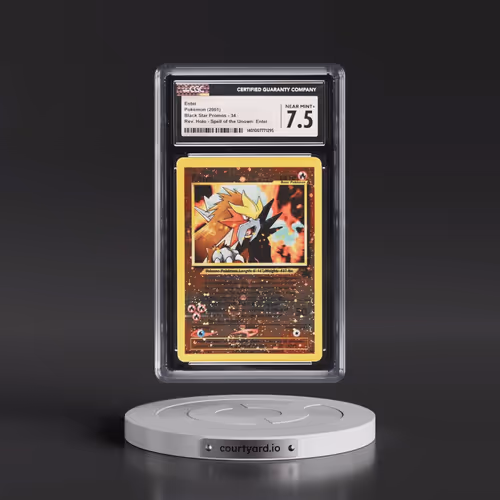 1999 Black Star Promos #34 Entei - Reverse Holo Spell of the Unown: Entei () (CGC 7.5 NM+)