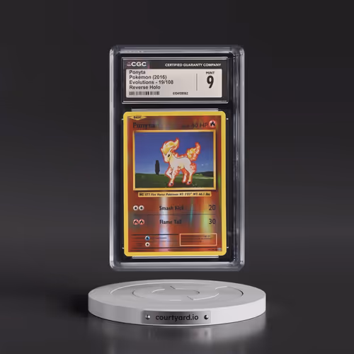2016 Evolutions #19/108 Ponyta - Reverse Holo (CGC 9 MINT)