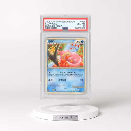 2009 Pokémon Promo #028 Slowpoke - Domino's Pizza (PSA 10 GEM MINT)