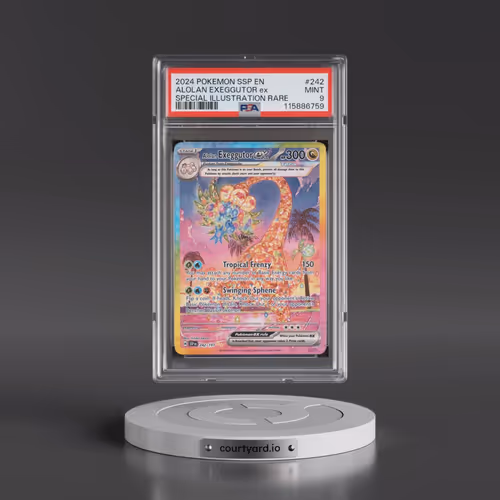 2024 Pokémon Ssp EN-Surging Sparks #242 Alolan Exeggutor EX - Holo Special Illustration Rare (PSA 9