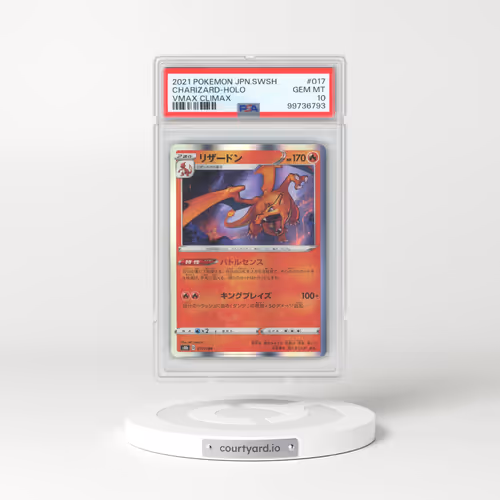 2021 Pokémon Sword & Shield Vmax Climax #017 Charizard - Holo (PSA 10 GEM MINT)