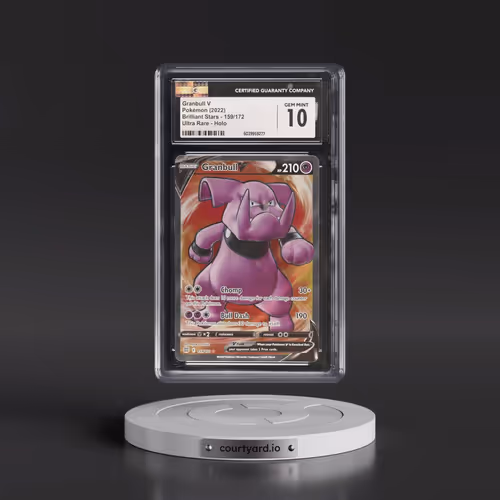 2022 Brilliant Stars #159/172 Granbull V - Ultra Rare Holo (CGC 10 GEM MINT)