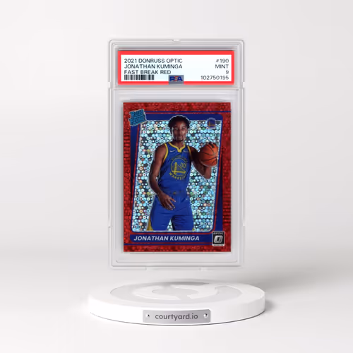 2021 Panini Donruss Optic #190 Jonathan Kuminga - Fast Break Red (PSA 9 MINT)