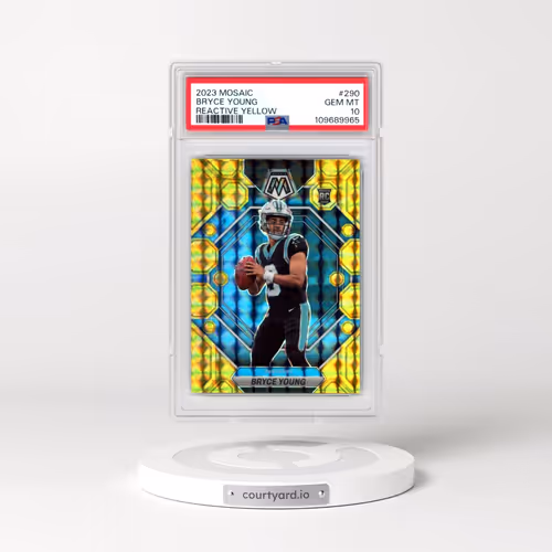 2023 Panini Mosaic #290 Bryce Young - Reactive Yellow (PSA 10 GEM MINT)