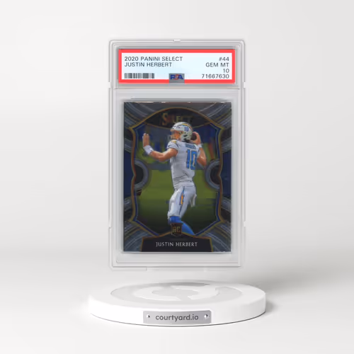 2020 Panini Select #44 Justin Herbert (PSA 10 GEM MINT)