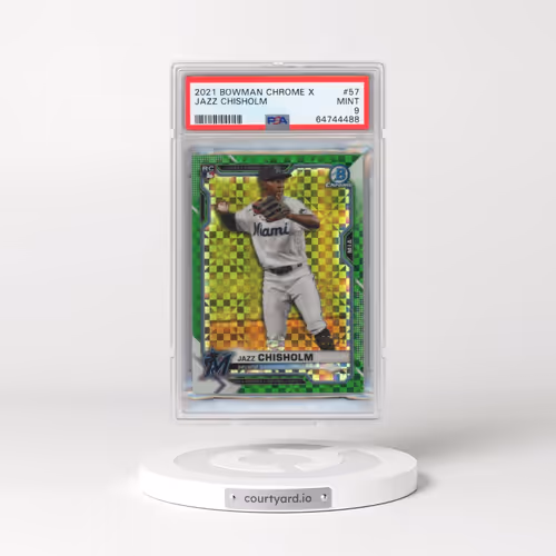 2021 Bowman Chrome X #57 Jazz Chisholm (PSA 9 MINT)