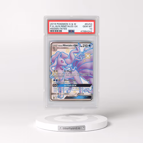 2019 Pokémon Sun & Moon Hidden Fates #SV53 Alolan Ninetales GX - Holo Full Art (PSA 10 GEM MINT)