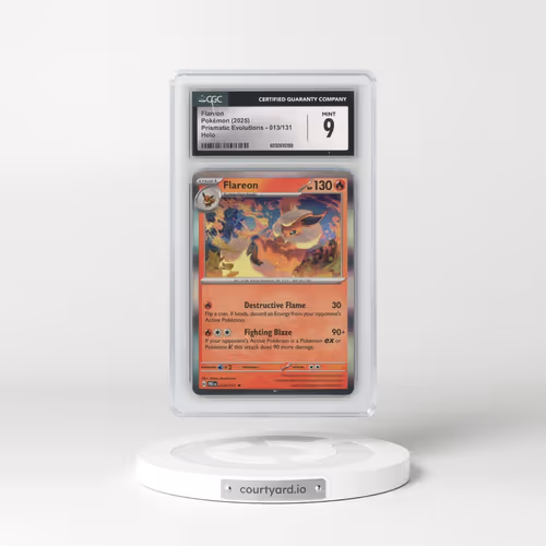 2025 Prismatic Evolutions - PRE EN #013/131 Flareon - Holo (CGC 9 MINT)