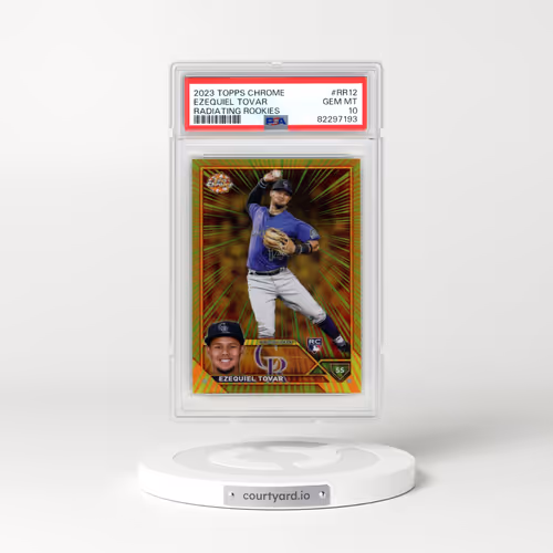 2023 Topps Chrome Radiating Rookies #RR12 Ezequiel Tovar (PSA 10 GEM MINT)