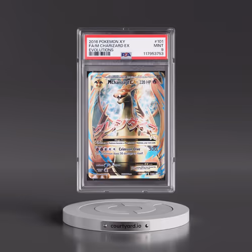 2016 Pokémon XY Evolutions #101 M Charizard EX - Holo Full Art (PSA 9 MINT)