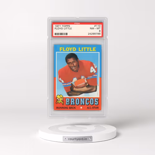 1971 Topps #110 Floyd Little (PSA 8 NM-MT)