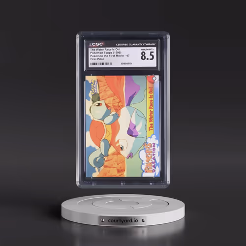 1999 Pokémon the First Movie #47 The Water Race Is On! - First Print (Blue Topps Logo) (CGC 8.5 NM-M