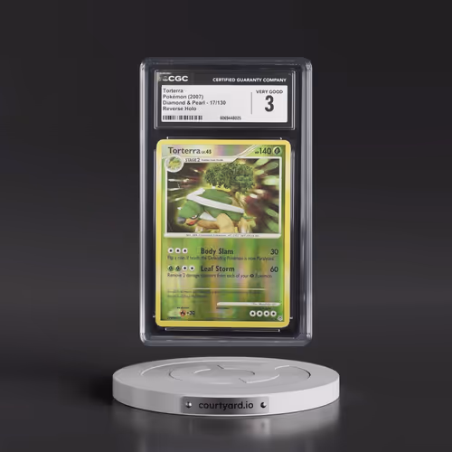2007 Diamond & Pearl #17/130 Torterra - Reverse Holo (CGC 3 VG)