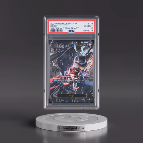 2025 One Piece Japanese OP13-Carrying on His Will #118 Sabo - Special Alternate Art (PSA 10 GEM MINT