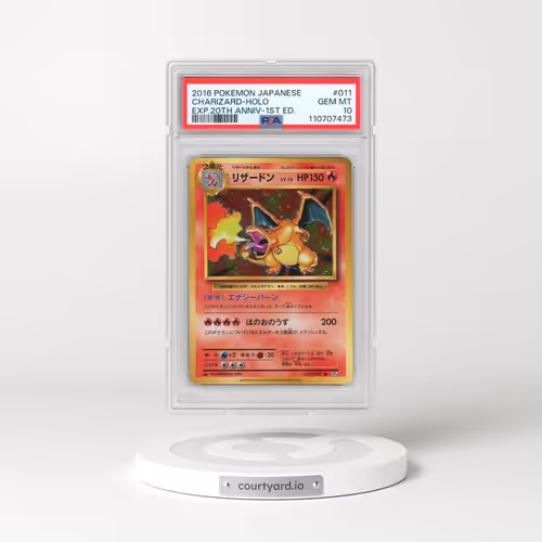 2016 Pokémon Expansion 20th Anniversary #011 Charizard - 1st Edition Holo (PSA 10 GEM MINT)