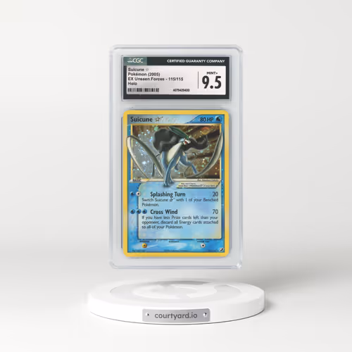 2005 EX Unseen Forces #115 Suicune - Holo (CGC 9.5 MINT+)