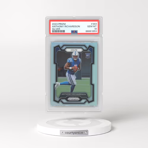 2023 Panini Prizm #343 Anthony Richardson - Silver Prizm (PSA 10 GEM MINT)