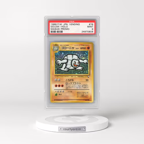 1999 Pokémon Vending #76 Golem - Holo Masaki Promo (PSA 9 MINT)