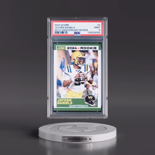 2024 Panini Score 35th Anniversary Rookie #2 Jayden Daniels (PSA 9 MINT)