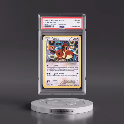 2013 Pokémon Black & White Promo #BW94 Eevee - Holo Sylveon Collection (PSA 7 NM)