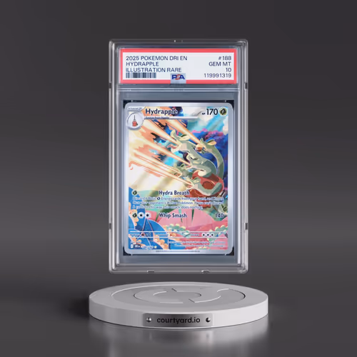 2025 Pokémon Dri EN-Destined Rivals #188 Hydrapple - Illustration Rare (PSA 10 GEM MINT)