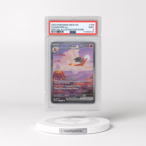2023 Pokémon Mew EN-151 #199 Charizard EX - Holo Special Illustration Rare (PSA 9 MINT)
