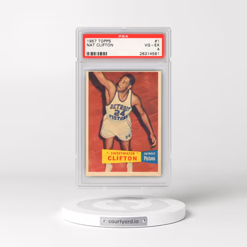 1957 Topps #1 Nat Clifton (PSA 4 VG-EX)