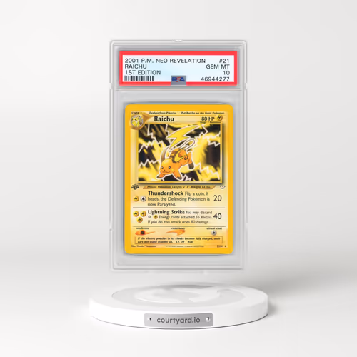 2001 Pokémon Neo Revelation #21 Raichu - 1st Edition (PSA 10 GEM MINT)