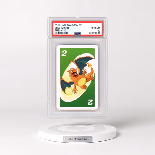 2014 Uno Pokémon XY Charizard - Green-#2 (PSA 10 GEM MINT)