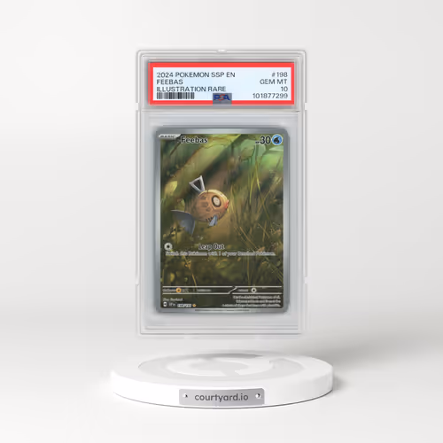 2024 Pokémon Ssp EN-Surging Sparks #198 Feebas - Illustration Rare (PSA 10 GEM MINT)