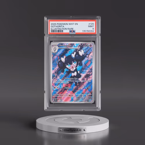 2025 Pokémon Wht EN-White Flare #125 Gothorita - Illustration Rare (PSA 9 MINT)