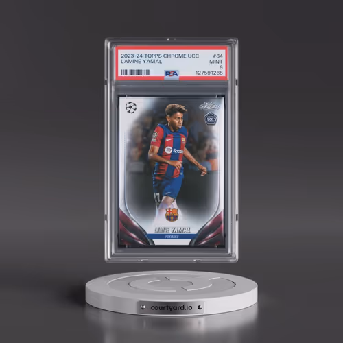 2023-24 Topps Chrome UEFA Club Competitions #64 Lamine Yamal (PSA 9 MINT)