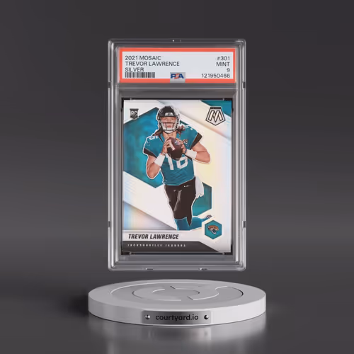 2021 Panini Mosaic #301 Trevor Lawrence - Silver (PSA 9 MINT)