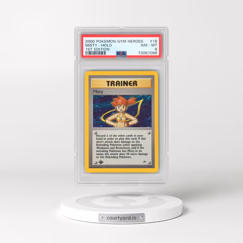 2000 Pokémon Gym Heroes #18 Misty - 1st Edition Holo (PSA 8 NM-MT)