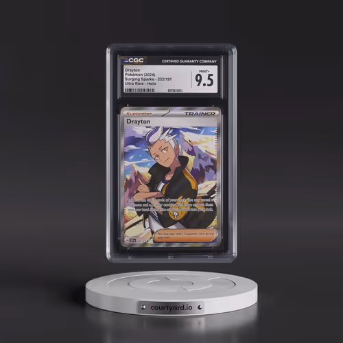2024 Surging Sparks - SSP EN #232/191 Drayton - Ultra Rare Holo (CGC 9.5 MINT+)