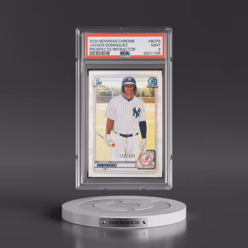 2020 Bowman Chrome Prospects #BCP8 Jasson Dominguez - Refractor (PSA 9 MINT)