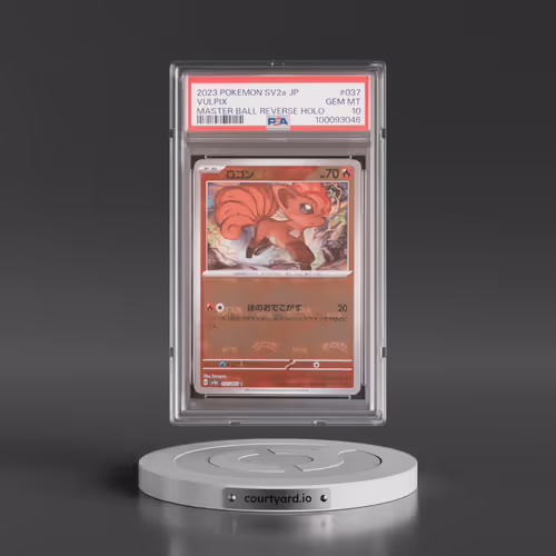 2023 Pokémon Sv2a-Pokemon 151 #037 Vulpix - Reverse Holo Master Ball (PSA 10 GEM MINT)