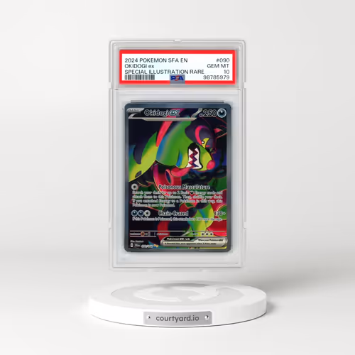 2024 Pokémon Sfa EN-Shrouded Fable #090 Okidogi EX - Holo Special Illustration Rare (PSA 10 GEM MINT)