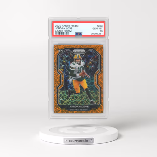 2020 Panini Prizm #363 Jordan Love - Lazer Prizm (PSA 10 GEM MINT)