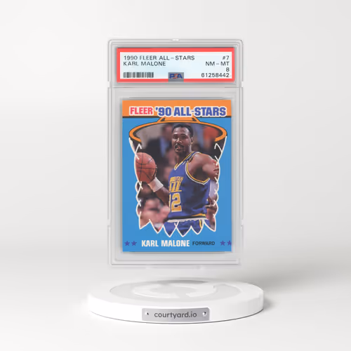 1990 Fleer All-Stars #7 Karl Malone (PSA 8 NM-MT)