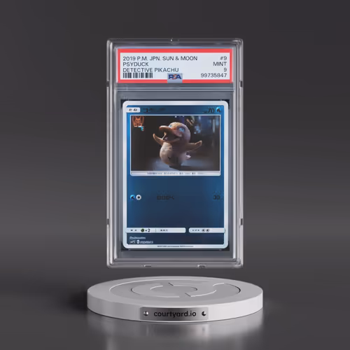 2019 Pokémon Sun & Moon Detective Pikachu #9 Psyduck (PSA 9 MINT)