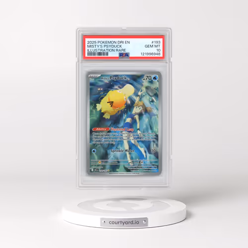 2025 Pokémon Dri EN-Destined Rivals #193 Misty's Psyduck - Illustration Rare (PSA 10 GEM MINT)