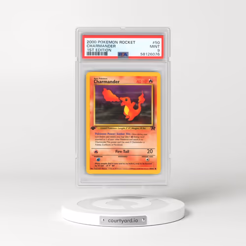 2000 Pokémon Rocket #50 Charmander - 1st Edition (PSA 9 MINT)