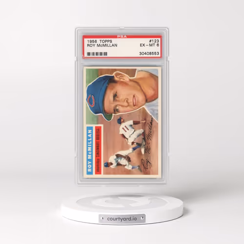 1956 Topps #123 Roy McMillan - Gray Back (PSA 6 EX-MT)