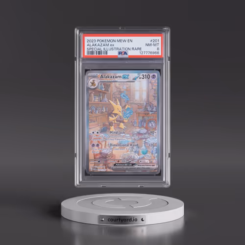 2023 Pokémon Mew EN-151 #201 Alakazam EX - Holo Special Illustration Rare (PSA 8 NM-MT)